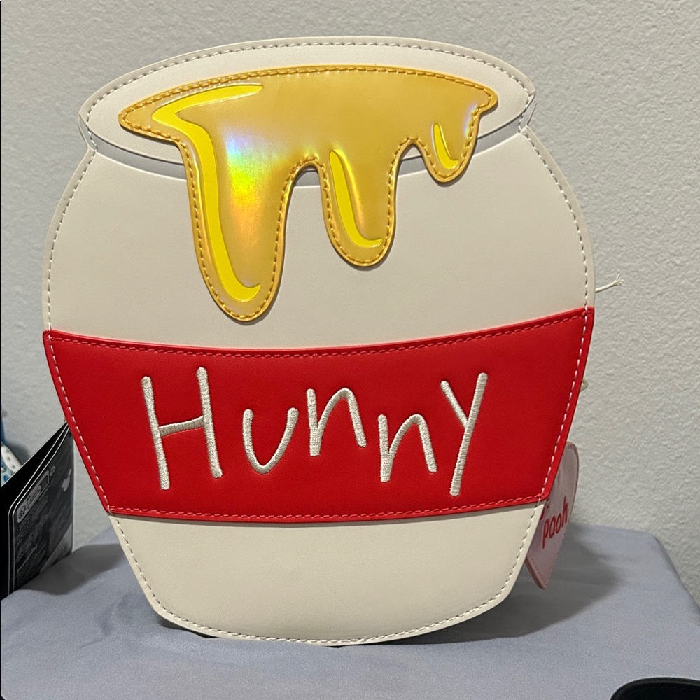 Loungefly Hunny Pot Crossbody Bag - White, Red, Gold